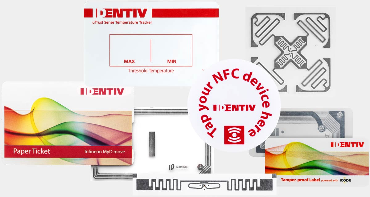 Identiv RFIDインレイとタグ